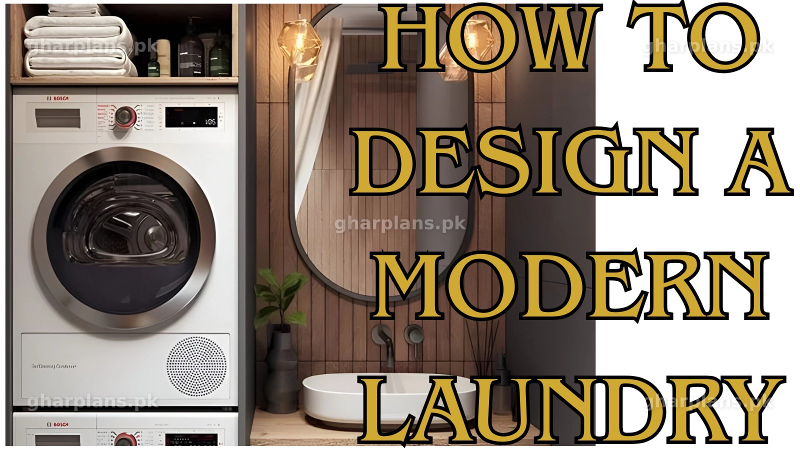 How to Design a Modern Laundry Integration inside a Bathroom and Its ...