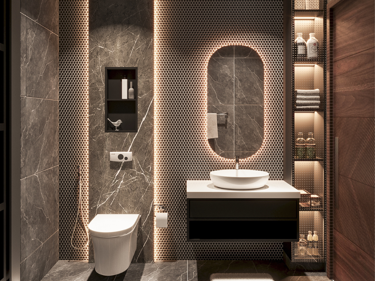 Interior designs of houses including ceilings, featured walls and media ...
